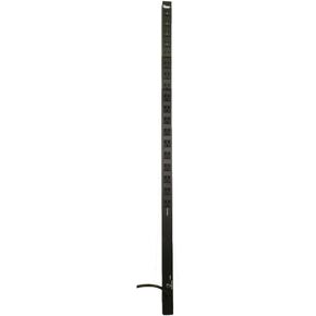 Quest Manufacturing 4' PDU, 18 Front 120V/15A Outlets with 15' Cord, Aluminium, Black (VPS-1804)