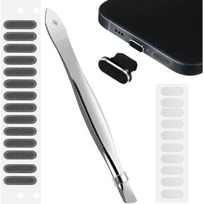 Flutesan Mobile Phone Dust Proof Net Stickers Speaker Dust Cover Phone Speaker Cover Phone Dust Plug Compatible with iPhone 13/13 Pro/13 Pro Max/13 Mini/12/12 Mini/12 Pro/12 Pro Max