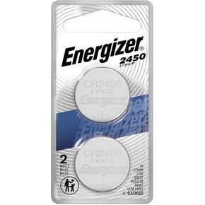 RAPHARY New 2 pcs Energizer CR2450 ECR2450 CR 2450 3v Lithium Batteries