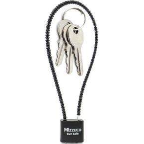 Cable Gun Locks with Keys Simple Operation 15" Compatible with Pistols, Handguns, Rifles, and Shotguns, Home and Storage for Firearm Locking and Safety