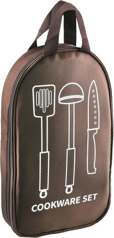 Azarxis Camping Cooking Utensils Organizer Bag Travel Storage Bag Portable Small Stuff Case for Storing Flatware Cutlery Digital Accessories Cosmetics Makeup Brushes in Saudi Arabia