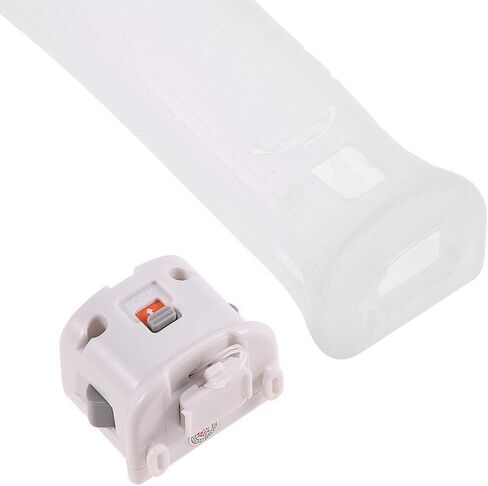 لمحول Wii Plus، لمحول مستشعر Wii Motionplus Attachment Plus مع غطاء حافظة من السيليكون، لجهاز التحكم عن بعد Wii، هدايا اللاعبين (أبيض) in Saudi Arabia