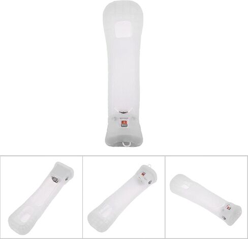 لمحول Wii Plus، لمحول مستشعر Wii Motionplus Attachment Plus مع غطاء حافظة من السيليكون، لجهاز التحكم عن بعد Wii، هدايا اللاعبين (أبيض) in Saudi Arabia