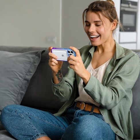 حافظة Mkeke مغناطيسية مصممة لهاتف iPhone 14 Pro مع Magsafe [حماية من السقوط من الدرجة العسكرية] [غير صفراء] حافظة هاتف مضادة للصدمات لهاتف Apple iPhone 14 Pro 2022 أرجواني أزرق in Kuwait