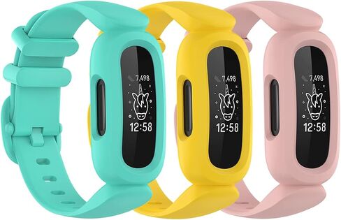 Ace 3 Bands متوافقة مع Fitbit Ace 3 Band Straps صديقة للبشرة ملونة Ace 3 حزام ساعة اليد سوار معصم استبدال الملحقات Ace 3 in Saudi Arabia