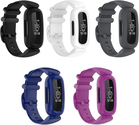 Ace 3 Bands متوافقة مع Fitbit Ace 3 Band Straps صديقة للبشرة ملونة Ace 3 حزام ساعة اليد سوار معصم استبدال الملحقات Ace 3 in Saudi Arabia