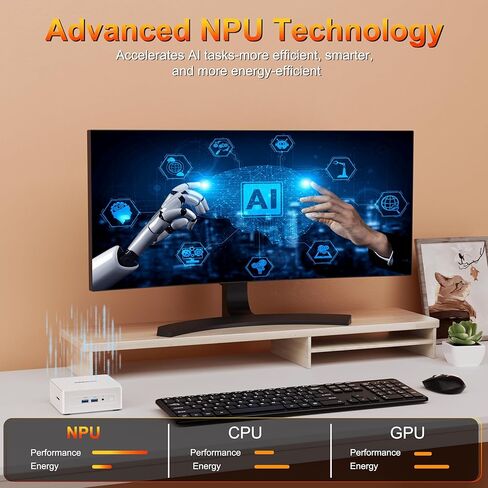 كمبيوتر صغير GEEKOM AE8 Ryzen 9 8945HS(8C/16T، حتى 5.2 جيجا هرتز) Windows 11 Pro AI كمبيوتر مكتبي صغير 32 جيجابايت DDR5 1 تيرابايت PCIe4.0 SSD 8K أجهزة كمبيوتر صغيرة AMD Radeon 780M/USB 4/WiFi 6E/BT5.2/Gigabit إيثرنت in Kuwait