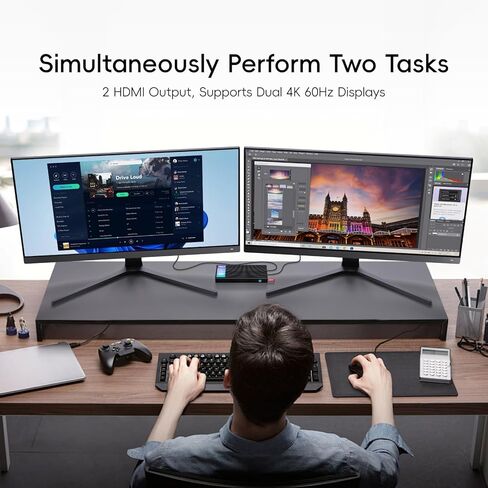 MeLE Fanless Mini PC Stick PCG02 N5105 8GB/256GB, WiFi5 USB PD3.0, Micro Computer Stick Dual HDMI 4K Gigabit Ethernet BT5.1, Small PC on Business Office Industrial IOT Media Home in Kuwait