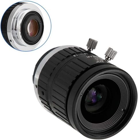 Manual Lens, 16mm 5MP Varifocal Lens C Interface 2/3 Industrial Lens for Surveillance Security Camera and CCTV Camera in Saudi Arabia