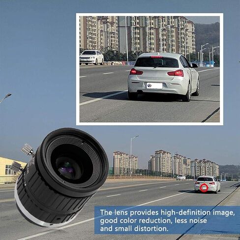 Manual Lens, 16mm 5MP Varifocal Lens C Interface 2/3 Industrial Lens for Surveillance Security Camera and CCTV Camera in Saudi Arabia