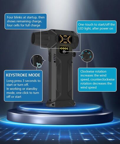 Compressed Air Duster-150000RPM Electric Air Duster with LED Light, Keyboard and PC Clean, Rechargeable Cordless High-Speed Air Blower, Replace Compressed Air Cans,Jet Dry Blower for Outdoors,Car,Home in Saudi Arabia