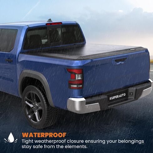6 FT Soft 3-Folding Tonneau Cover Compatible for 2005-2024 Nissan Frontier Fleetside Truck Bed Cover Waterproof On Top Tri Fold 72inch in Saudi Arabia