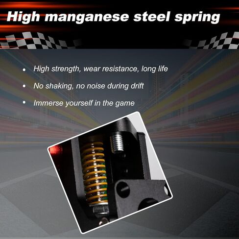 64 Bit USB PC Handbrake, Sim Handbrake is used for PC simulation racing games, compatible with G29/G920/T300/T500/T150, and applicable to games：DiRTRally/DiRT4/Project CARS/DRIVECLUB/Asset to Corsa/WRC9.(with clamp,Black) in Kuwait