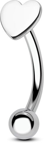 cocharm 16 جرام التيتانيوم الرخ الأقراط للنساء رجل شقة الأعلى الرخ المجوهرات g23 التيتانيوم 16 جرام الجراحية الصلب الرخ الحاجب ثقب المجوهرات 8 ملليمتر الخيوط الحاجب خواتم الحاجب الحديد العمودي labret مسمار in Kuwait