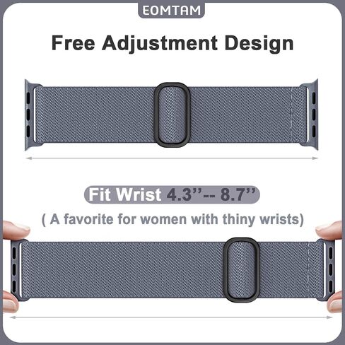 5 Pack Stretchy Nylon Straps Compatible for Apple Watch Band 38mm 40mm 41mm 42mm 44mm 45mm 46mm 49mm for Women Men,Elastic Cloth Sport Wristbands for iWatch Series 10 9 8 SE 7 6 5 4 3 Ultra 2/1 in Saudi Arabia