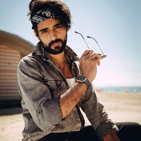 حزام رياضي متوافق مع أحزمة ساعة Apple للرجال 44 مم 46 مم 45 مم 49 مم 42 مم 38 مم 40 مم 41 مم للنساء، أشرطة نايلون مضفرة قابلة للتمدد لسلسلة iWatch 10/9/8/7/6/5/4/3/2/1/SE/ الترا in Kuwait