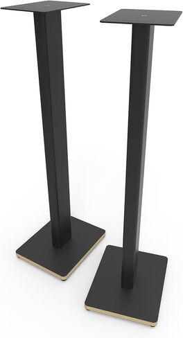 Kanto ST34P 34 بوصة حامل مكبر صوت أرضي عالمي لمكبرات صوت رف الكتب حتى 30 رطلاً (13.6 كجم) | صوت محسن | إدارة الكابلات المخفية | تصميم خالد، فولاذ أسود مع قاعدة من الخشب الرقائقي النهائي | زوج in Kuwait