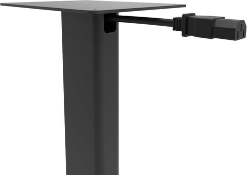 Kanto ST34P 34" Universal Floor Speaker Stands for Bookshelf Speakers up to 30 lbs (13.6kg) | Improved Sound | Hidden Cable Management | Timeless Design, Black Steel w/Finished Plywood Base | Pair in Saudi Arabia