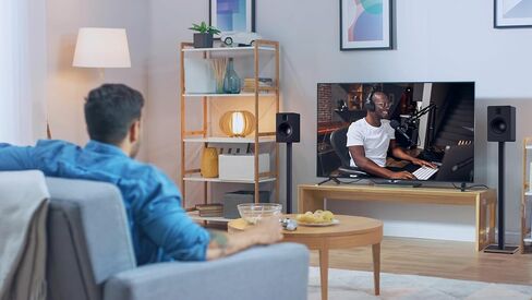 Kanto ST34P 34 بوصة حامل مكبر صوت أرضي عالمي لمكبرات صوت رف الكتب حتى 30 رطلاً (13.6 كجم) | صوت محسن | إدارة الكابلات المخفية | تصميم خالد، فولاذ أسود مع قاعدة من الخشب الرقائقي النهائي | زوج in Kuwait