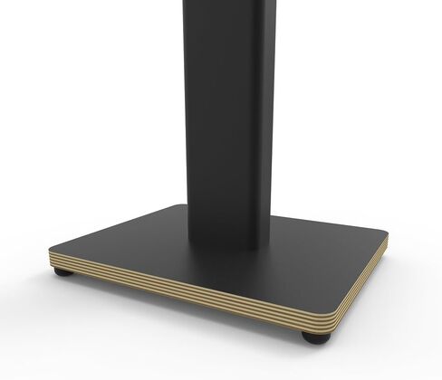 Kanto ST34P 34" Universal Floor Speaker Stands for Bookshelf Speakers up to 30 lbs (13.6kg) | Improved Sound | Hidden Cable Management | Timeless Design, Black Steel w/Finished Plywood Base | Pair in Saudi Arabia