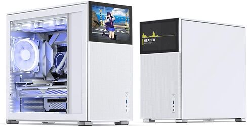 JONSBO D41 MESH SC Black ATX Computer Case with Screen, ATX Motherboard PC Case Mid Tower/Support RTX 4090(335-400mm) GPU 360/280AIO,Power ATX/SFX: 100mm-220mm Multiple Tool-Free Design,Black in Kuwait