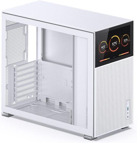 JONSBO D41 MESH SC Black ATX Computer Case with Screen, ATX Motherboard PC Case Mid Tower/Support RTX 4090(335-400mm) GPU 360/280AIO,Power ATX/SFX: 100mm-220mm Multiple Tool-Free Design,Black in Kuwait