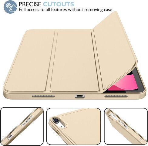 iMieet iPad Air 11 Inch Case M2 2024, iPad Air 5th/4th Generation Case 2022/2020 10.9 Inch with Pencil Holder, Trifold Stand Smart Case(Pink) in Kuwait