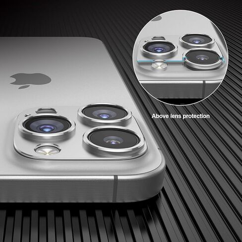 واقي عدسة الكاميرا لهاتف iPhone 14 pro max/iPhone 14 pro غطاء كاميرا مصنوع من خليط معدني محدب بدون زجاج [تصوير بدون عائق] [صديق للحافظة] [معدن ممتاز] أرجواني، عبوتان in Saudi Arabia