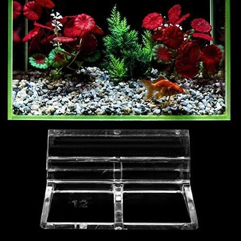 Hffheer 20Pcs Aquarium Glass Cover Clip Acrylic Universal Lid Clips for Rimless Aquariums Clear Color Acrylic Aquarium Glass Cover Holder(12mm) in Kuwait