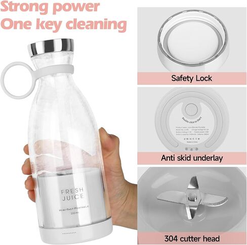 Personal Size Blender, Portable Blender, Battery Powered USB Blender Small Blender, Blender, Hand Blender, Cup Blender in Saudi Arabia