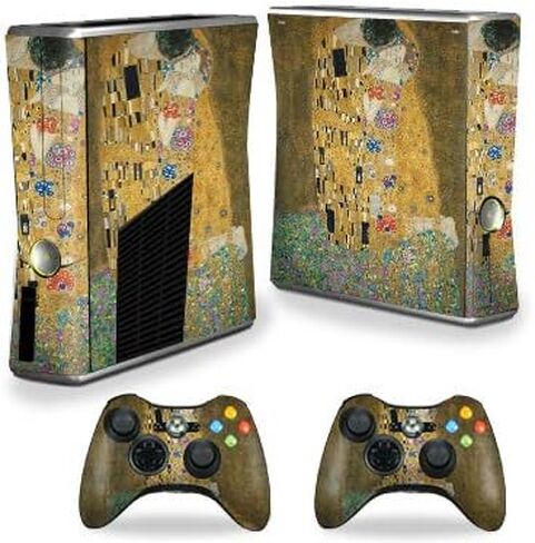 MightySkins Skin Compatible with X-Box 360 Xbox 360 S Console - Great Wave of Kanagawa | Protective, Durable, and Unique Vinyl wrap Cover | Easy to Apply, Remove, and Change Styles | Made in The USA in Saudi Arabia