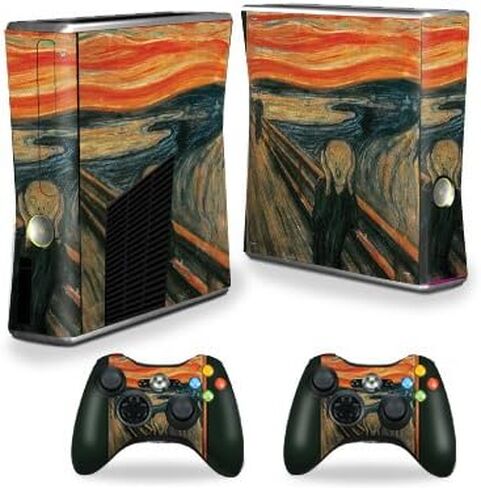 MightySkins Skin Compatible with X-Box 360 Xbox 360 S Console - Great Wave of Kanagawa | Protective, Durable, and Unique Vinyl wrap Cover | Easy to Apply, Remove, and Change Styles | Made in The USA in Saudi Arabia