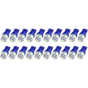 cciyu 194 Extremely Bright LED Bulbs 5-5050-SMD Dashboard Gauge Light Speedometer Odometer Tachometer LED light fit for 2013 2014 2015For Infiniti JX35 Wedge T10 168 2825 W5W Ice Blue Pack of 20
