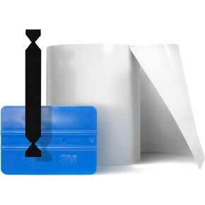 VViViD Clear Paint Protection Bulk Vinyl Wrap Film 6 Inches x 84 Inches Including Squeegee and Black Felt Applicator