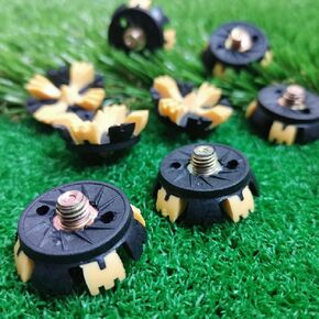 RIIPOO Golf Shoes Spikes Replacement, 20 PCS 1/4 Inch Metal Thread Screw Golf Cleats Replacement with Golf Spike Wrench Tool
