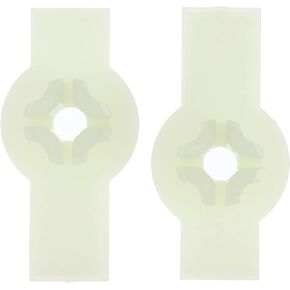 X AUTOHAUX 1 Pair Door Glass Window Track Regulator Grommet Nut for Jeep Wrangler YJ 1976-2006 Plastic White