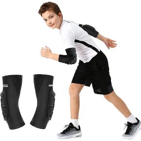 ONTYZZ 1 Pair Children's Elbow Pads Elbow Bandages Basketball Arm Warmers Goalkeeper Protective Shooter Sleeve for Sport