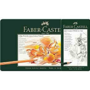 Faber Castel F110-SET Polychromos Colored Pencils, Set of 14 Colors, Art Box, Colored Pencil Painter, Supervised by Shie Mikami, Realistic Colored Pencils