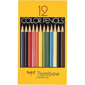 Tombow CQ-NA12C Colored Pencils, NA 12 Colors, Paper Box Included