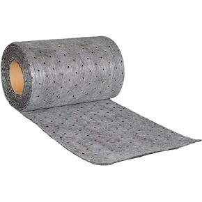 Oil Absorbing Pads Roll | 10" x 10" | 3mm Thickness | 30 Medium Duty Oil Absorbent Pads Gray |