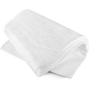 QWORK Oil Mat, 20 Pcs 20" x 15" Oil-Only Absorbent Mat Pad, Lightweight, 21-Oz Absorbency, Oil Absorbing Pads, White