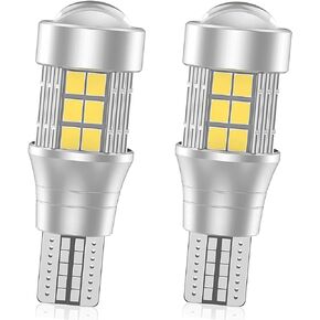912 921 مصباح LED احتياطي عكسي أبيض، 3000LM فائق السطوع 906 904 912 T15 W16W 922 921 لمبات LED Canbus خالية من الأخطاء لشاحنة النقل الخفيفة، حزمة من 2 in Kuwait