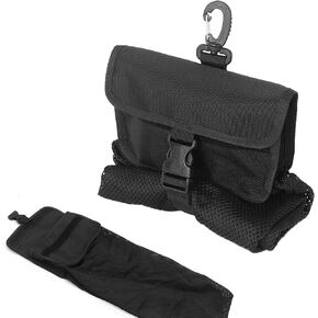 Luwint Diving Waist Bag Scuba Mesh Bag Multi Purposes Storage Bag for Water Sport Scuba Animal Feeding Fishing Hunting Shell Collecting Ocean Cleaning Underwater Trash