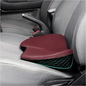 Car Seat Cushion, Memory Foam Auto Wedge Seat Pad, Comfort Low Back and Tailbone Sciatica Pain Relief Driving Pillow, Breathable Non Slip Orthopedic Support Pad, Universal for Men Women (Black)
