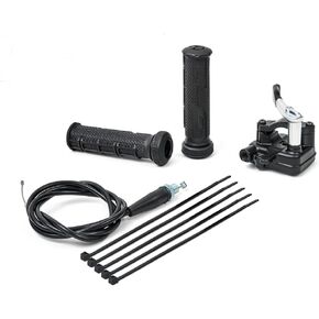 PUCKY New 7/8'' 22mm Thumb Throttle Cable Accelerator Handle Assembly for 50cc 70cc 90cc 110cc 125cc 250cc ATV Quad Go Kart TaoTao Pit Bike (Black)