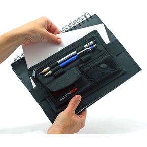 Sketch Caddie for Artist - Art Supply Carrier with Elastic Band Attachment for Portfolio Sketch Book, Art Binder, Notebook, Art Organizer