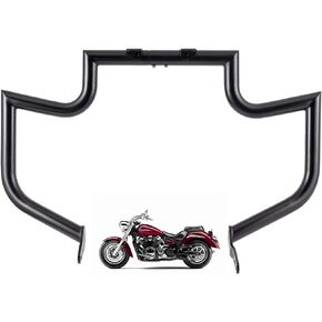 1.5" Crash Bar Engine Guard Highway Freeway Bar for Yamaha XVS Vstar V-Star 1300 Deluxe Tourer (Black)