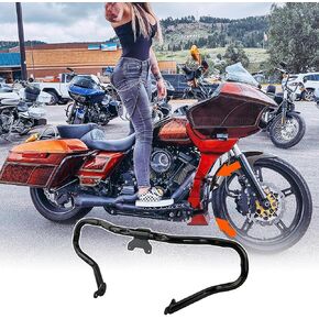 Chopped Engine Guard for 2023 Harley Road Glide 2018 Street Glide Engine Black 2021 Road King 2014-2023 Touring Crash Bar (Chopped Style Black)