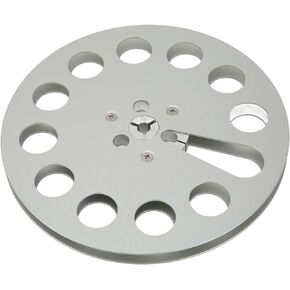 7 1/4 Empty Tape Reel, 11 Holes Aluminum Alloy Nab Open Reel Audio Tape, Empty Reel Take up Reel to Reel Tape with Low Noise, Universal Reel Replacement