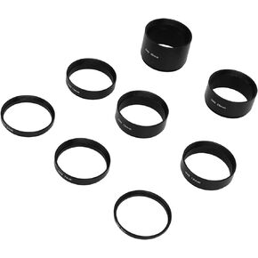 8 Pieces M48X0.75 Length Extender M48 Male and Female Thread M48 Length Extension Tube,3/5/7/10/12/15/20/30mm Focus Extending Tube Kit Photo Adapters